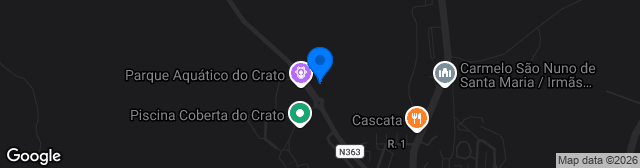 Map showing Estádio Municipal de Crato
