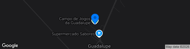 Map showing Campo de Jogos de Guadalupe