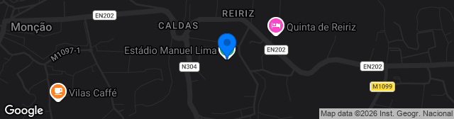 Map showing Estádio Manuel Lima