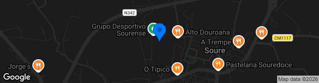 Map showing Campo Dr. António Coelho Rodrigues