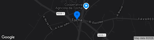 Map showing Complexo Desportivo da Tocha