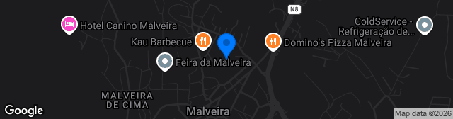 Map showing Estádio das Seixas