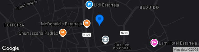 Map showing Estádio Dr. Tavares da Silva