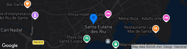 Map showing Estadio Municipal, Santa Eulària