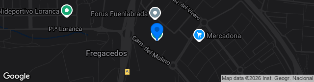 Map showing Estadio Fernando Torres