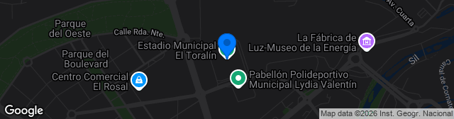 Map showing Estadio El Toralín