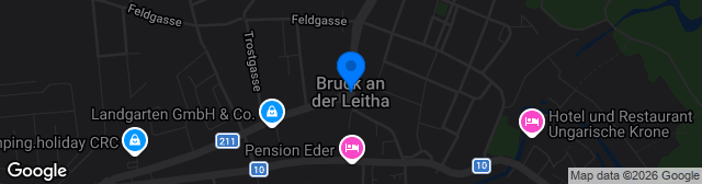 Map showing Parkstadion Bruck