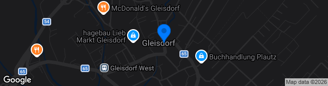 Map showing Solarstadion der Stadt Gleisdorf