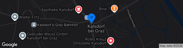 Map showing Sportzentrum Kalsdorf