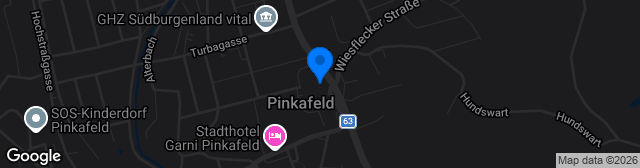 Map showing Sportplatz Pinkafeld