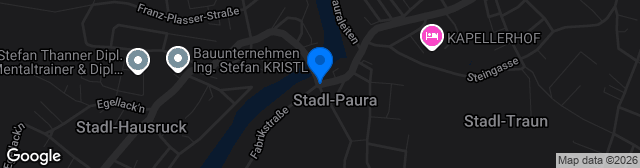 Map showing Licht & Planung Arena Stadl-Paura