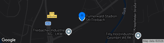Map showing Turnerwald-Stadion