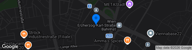 Map showing OMV-Sportanlage Stadlau