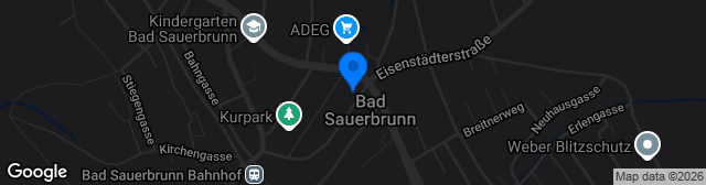 Map showing Wetterkreuzstadion Bad Sauerbrunn