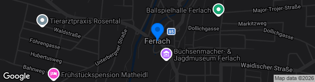 Map showing Sportplatz Ferlach