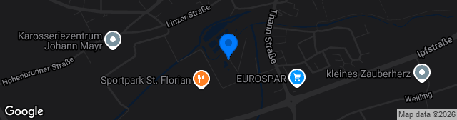 Map showing Sportpark St. Florian