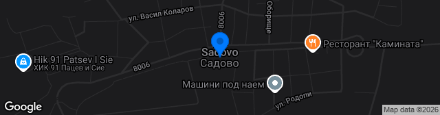 Map showing Stadion Sadovo
