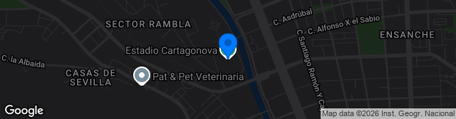 Map showing Estadio Municipal Cartagonova