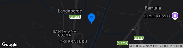 Map showing Estadio Urbieta