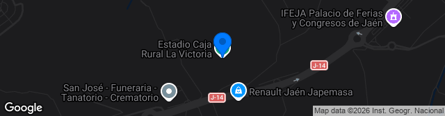 Map showing Nuevo Estadio La Victoria