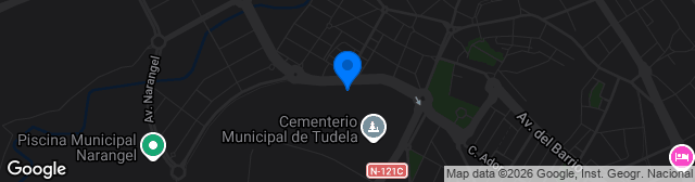 Map showing Estadio Municipal Ciudad de Tudela