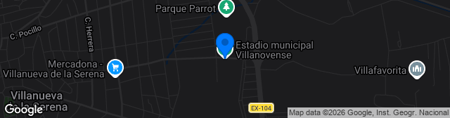 Map showing Estadio Municipal Villanovense