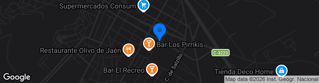 Map showing Estadio Municipal La Constitución