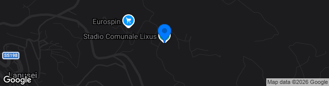 Map showing Campo Comunale Lixius Lanusei
