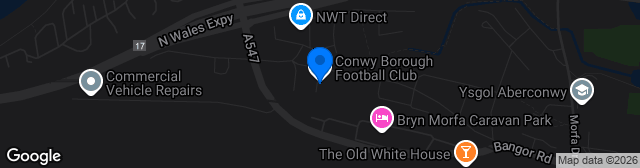 Map showing Y Morfa