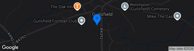 Map showing Guilsfield Community Centre Ground