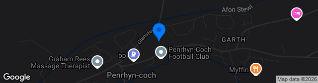 Map showing Cae Baker