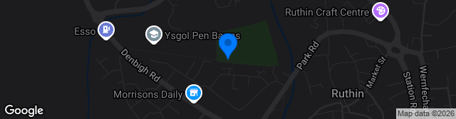 Map showing Memorial Playing Fields