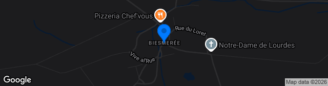 Map showing Terrain Biesmerée
