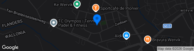 Map showing Stadion De Pionier