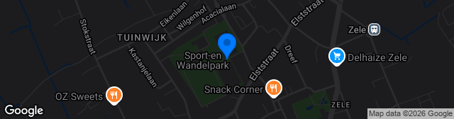 Map showing Sportcomplex 'Ter Elst'
