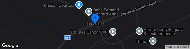 Map showing Terrain du FC Bercheux