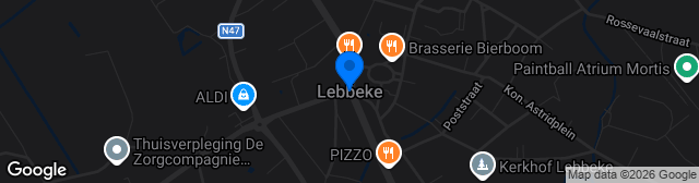 Map showing Sportcomplex Lebbeke