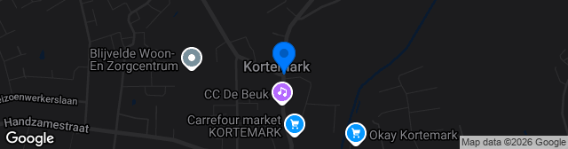 Map showing Sportcomplex Kortemark