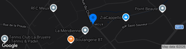 Map showing Stade des Vert et Blanc