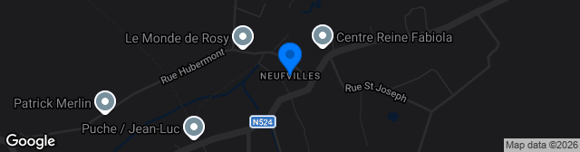 Map showing Terrain de Neufvilles