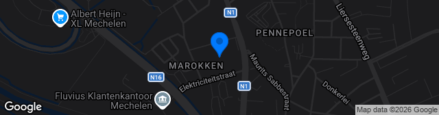 Map showing Oscar Vankesbeeck Stadion