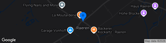 Map showing Terrain de Raeren