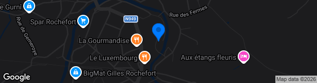 Map showing Parc des Roches
