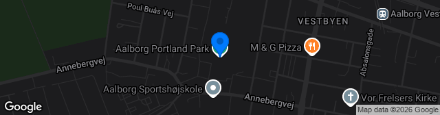 Map showing Aalborg Portland Park