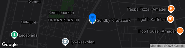 Map showing Sundby Idrætspark