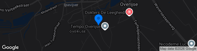 Map showing Begijnhofstadion