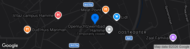 Map showing Gemeentelijk Stadion Vigor Wuitens Hamme