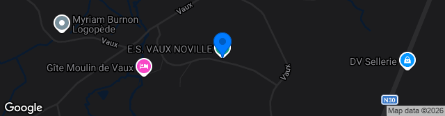 Map showing Complexe ES Vaux