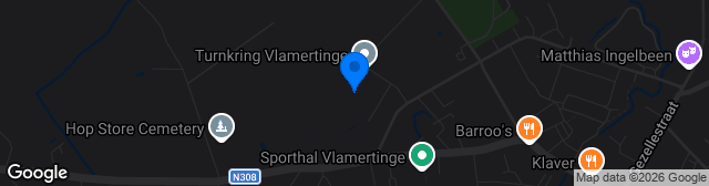 Map showing Terrein KSK Vlamertinge