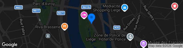 Map showing Rue du Parc